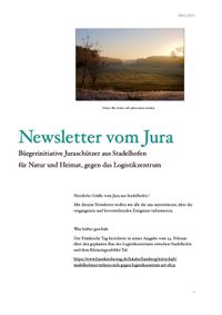 Newsletter vom Jura 